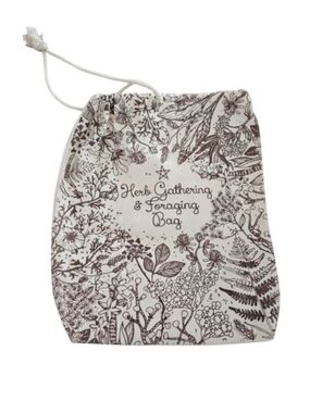 Herb Gathering & Foraging Drawstring Bag